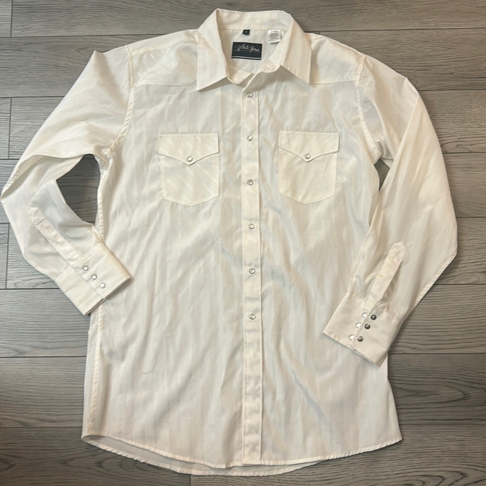 Whitehorse lg cream dress shirt